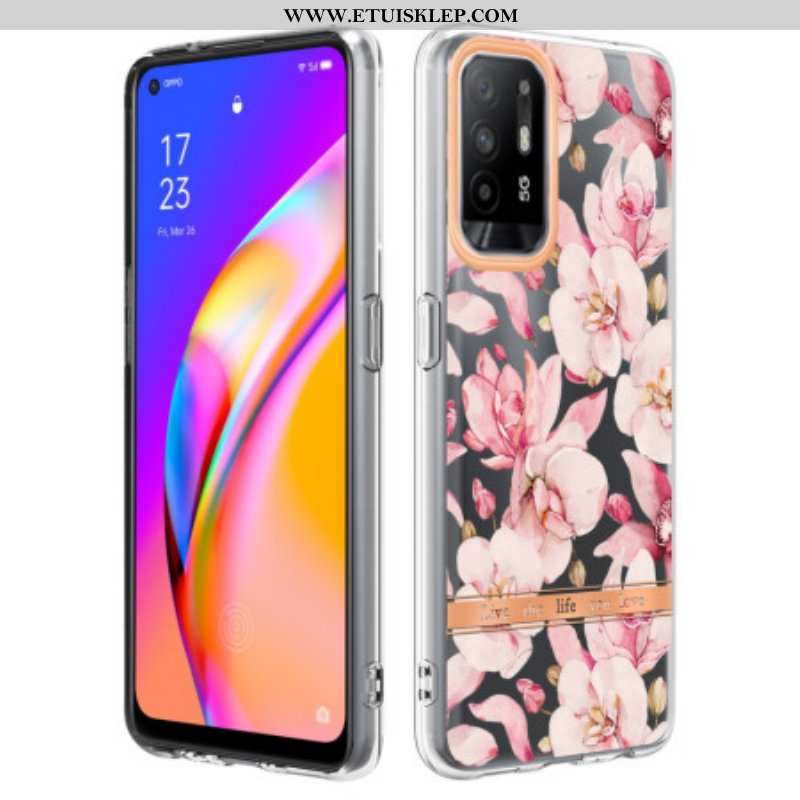 Etui do Oppo A94 5G Kwiat Begonii